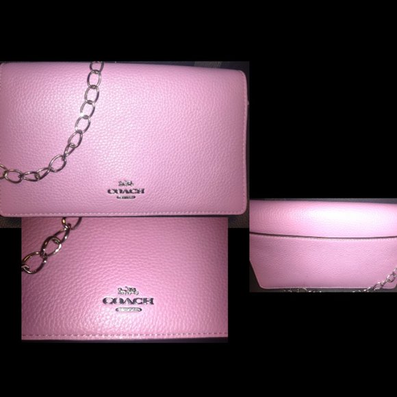 Coach Handbags - COACH Pink Clutch Handbag Purse